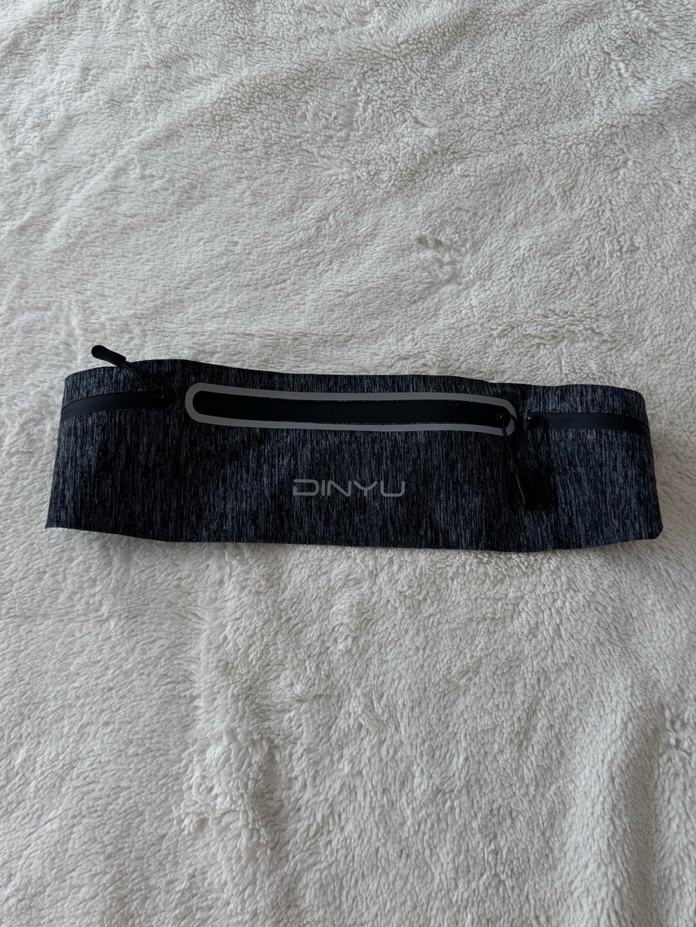Black Running Waist Pack Belt